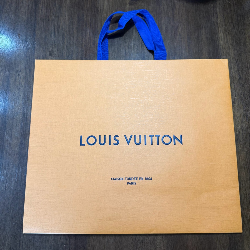 Louis Vuitton Bag with Royal Blue Handles
